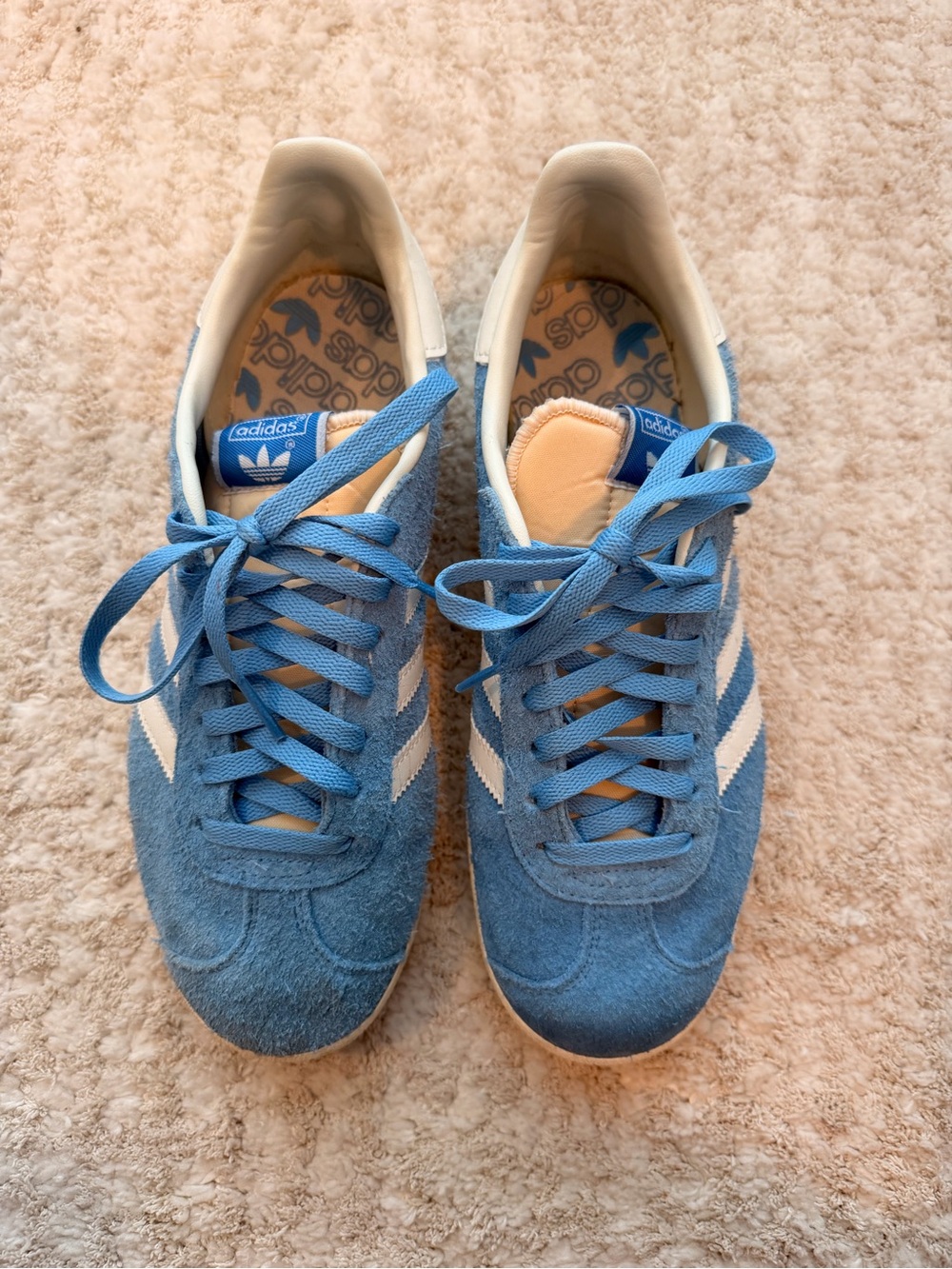 adidas Women's Gazelle Sneakers in Blue and White